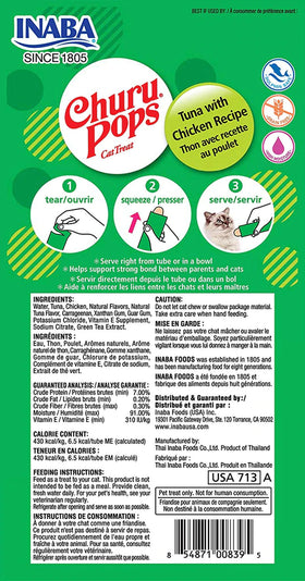 Inaba - Churu Pops - Tuna with Chicken Recipe (Treat for Cats) - Inaba Churu