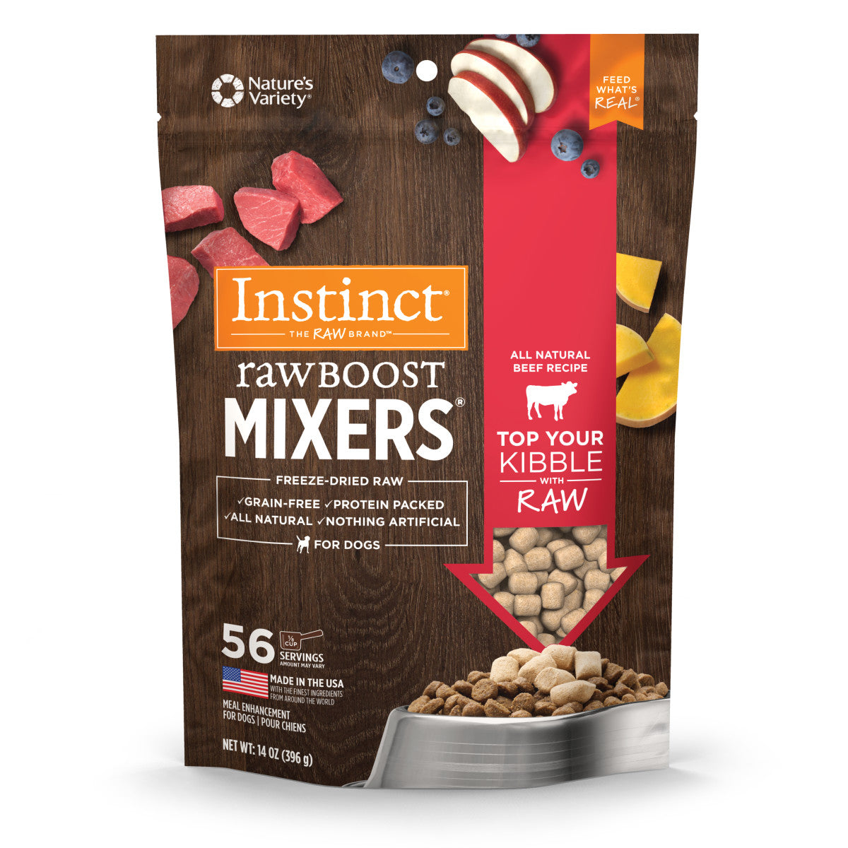 Instinct - Raw Boost Mixers All Natural Beef Recipe