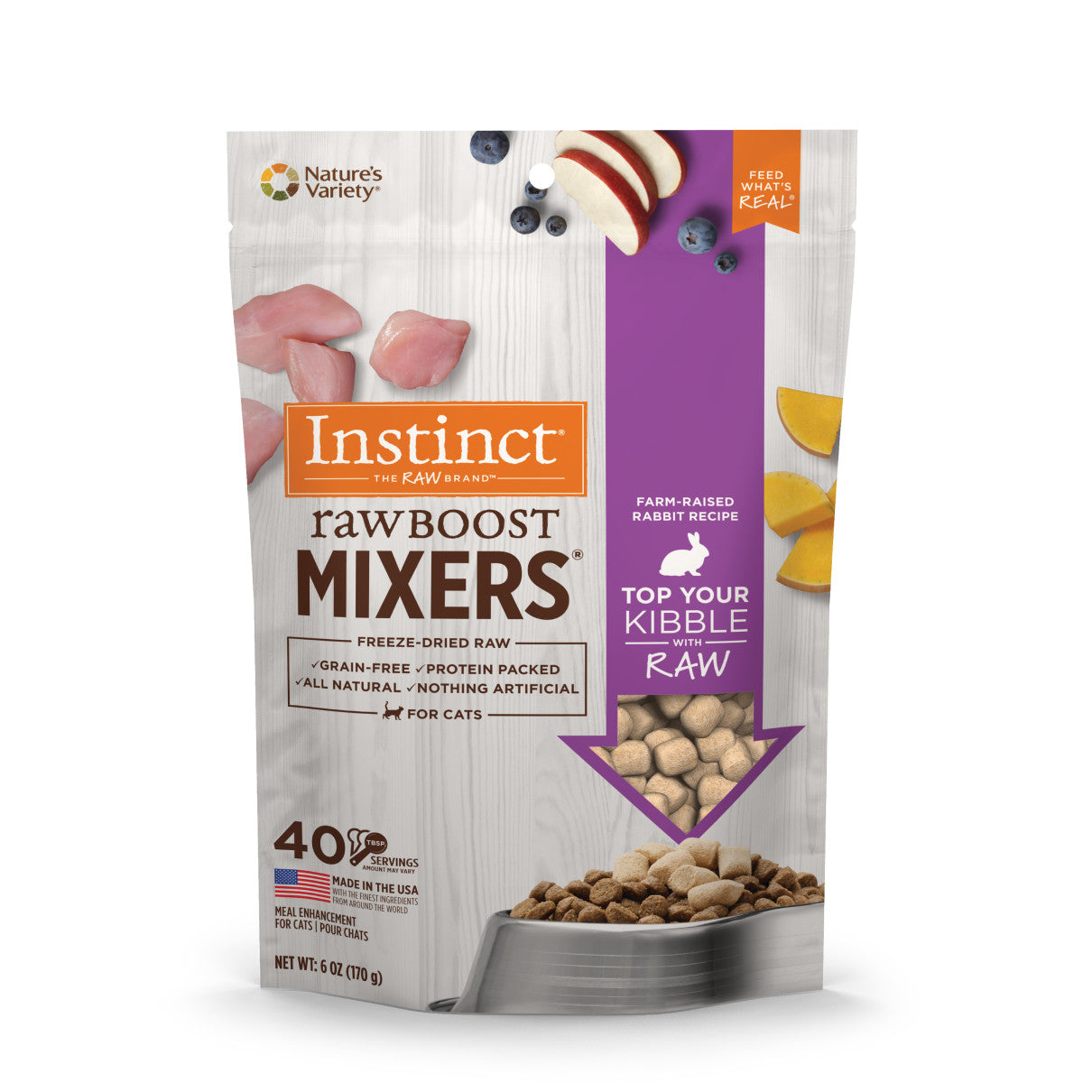 Instinct - Raw Boost Mixers Farm-Raised Rabbit Recipe