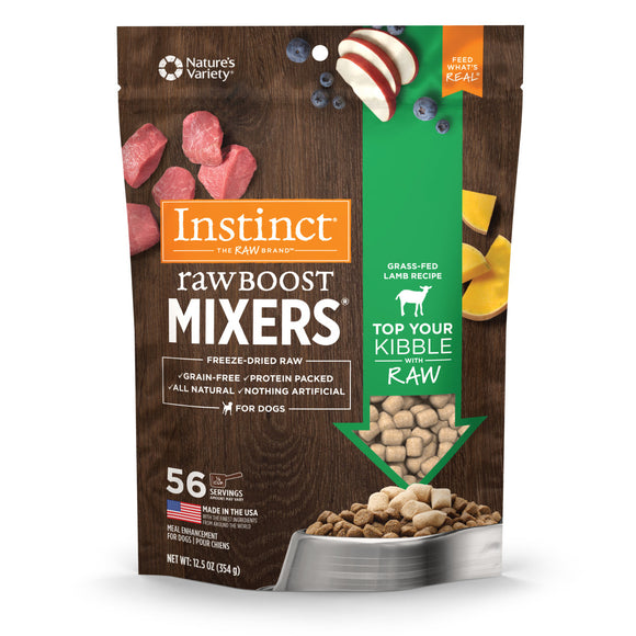 Instinct - Raw Boost Mixers Grass-Fed Lamb Recipe