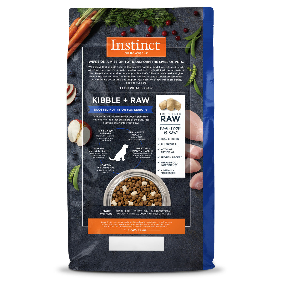 Instinct senior dog food best sale