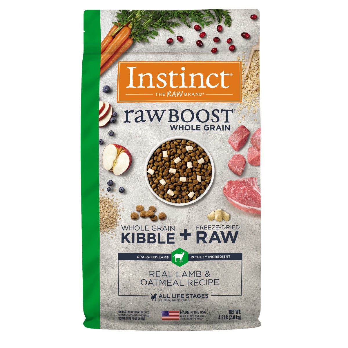 Instinct - Raw Boost Whole Grain Real Lamb & Oatmeal Recipe