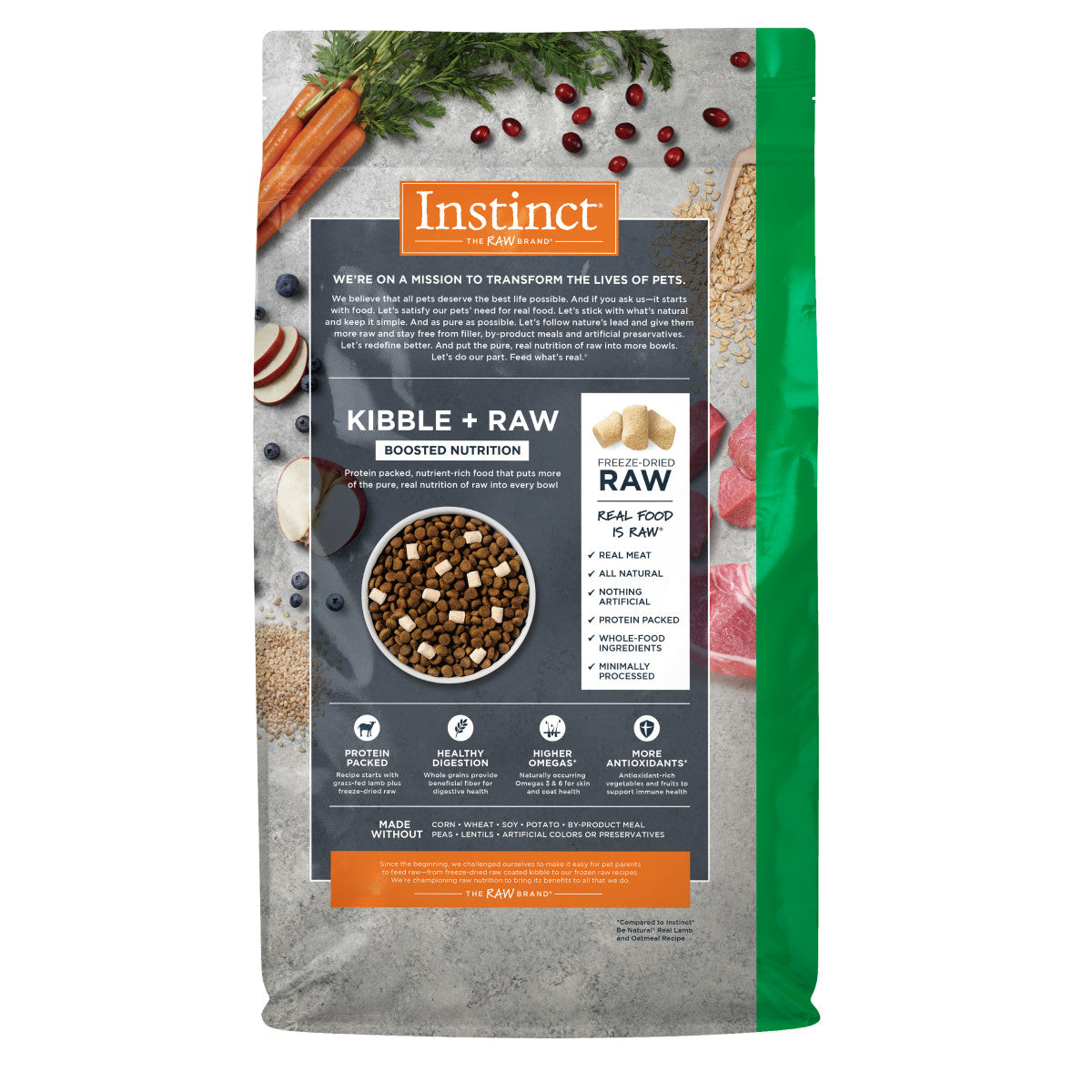 Instinct - Raw Boost Whole Grain Real Lamb & Oatmeal Recipe