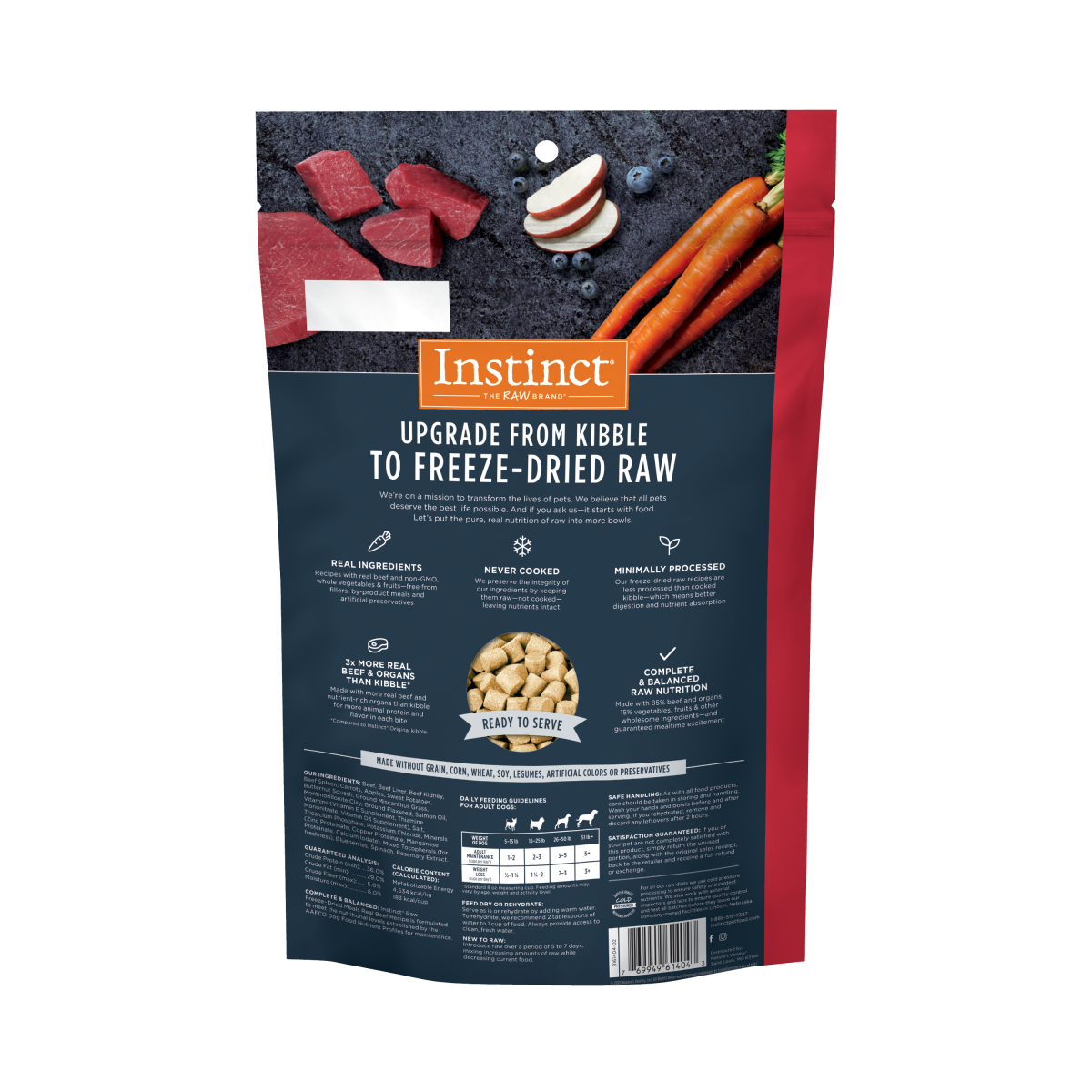 Instinct - Raw Freeze-Dried Meals Real Beef Recipe