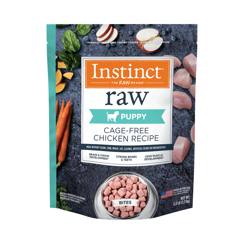 Instinct - Raw Frozen Bites Cage-Free Chicken Recipe (For Puppies) - Frozen Product
