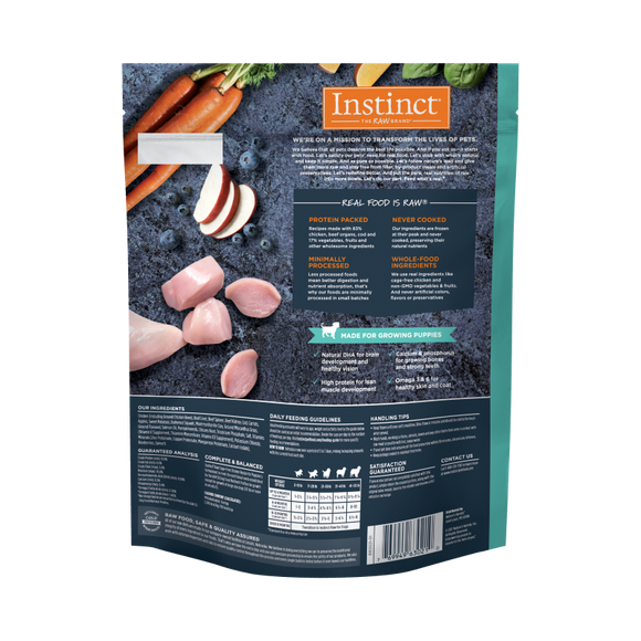 Instinct - Raw Frozen Bites Cage-Free Chicken Recipe (For Puppies) - Frozen Product