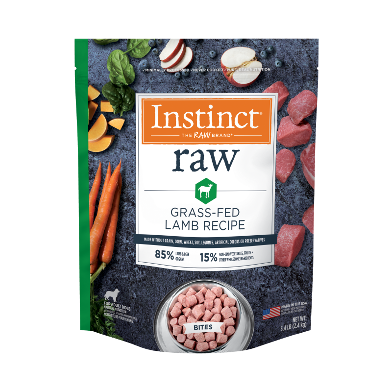 Instinct - Raw Frozen Bites Grass-Fed Lamb Recipe - Frozen Product