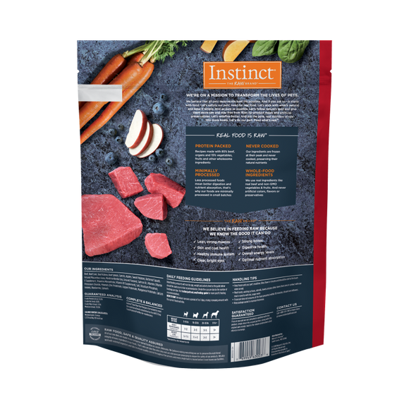 Instinct - Raw Frozen Bites Real Beef Recipe - Frozen Product