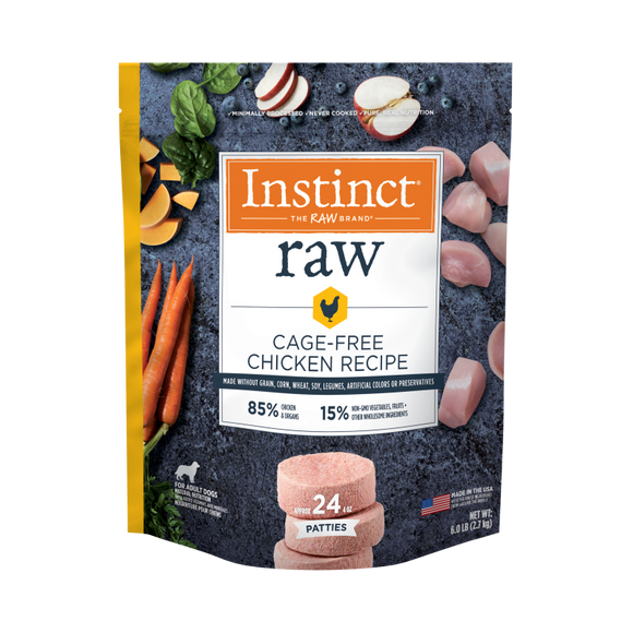 Instinct - Raw Frozen Patties Cage-Free Chicken Recipe - Frozen Product