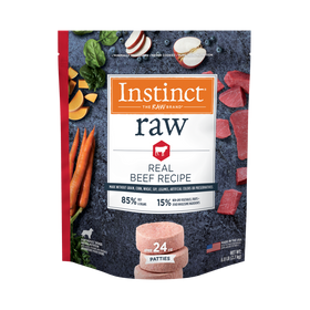 Instinct - Raw Frozen Patties Real Beef Recipe - Frozen Product