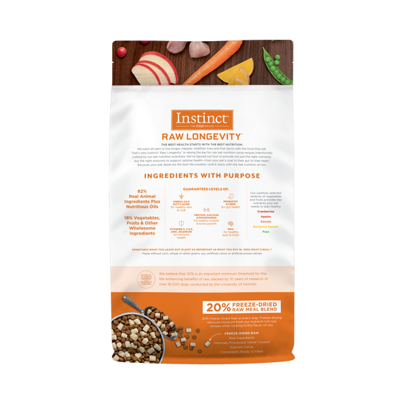 Instinct - Raw Longevity 20% Freeze-Dried Raw Meal Blend Cage-Free Chicken Recipe (For Kittens)