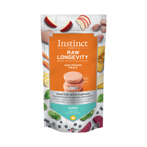 Instinct - Raw Longevity Frozen Patties Cage-Free Chicken Recipe (For Puppies) - Frozen Product