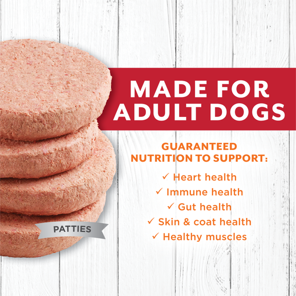 Instinct - Raw Longevity Frozen Patties Grass-Fed Beef Recipe - Frozen Product