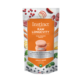 Instinct - Raw Longevity Frozen Patties Grass-Fed Lamb Recipe - Frozen Product