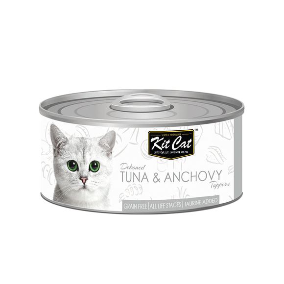 Kit Cat | Deboned Tuna & Anchovy Toppers | Wet Cat Food