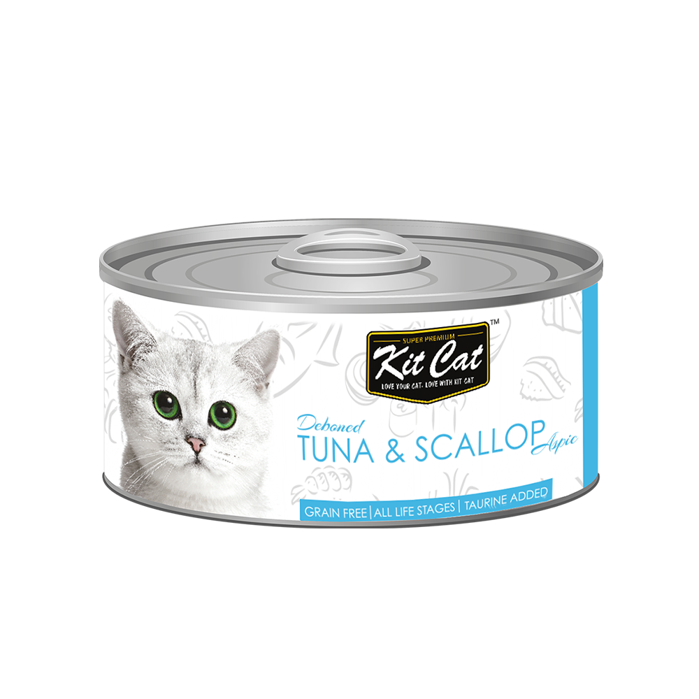 Kit Cat | Deboned Tuna & Scallop Toppers | Wet Cat Food