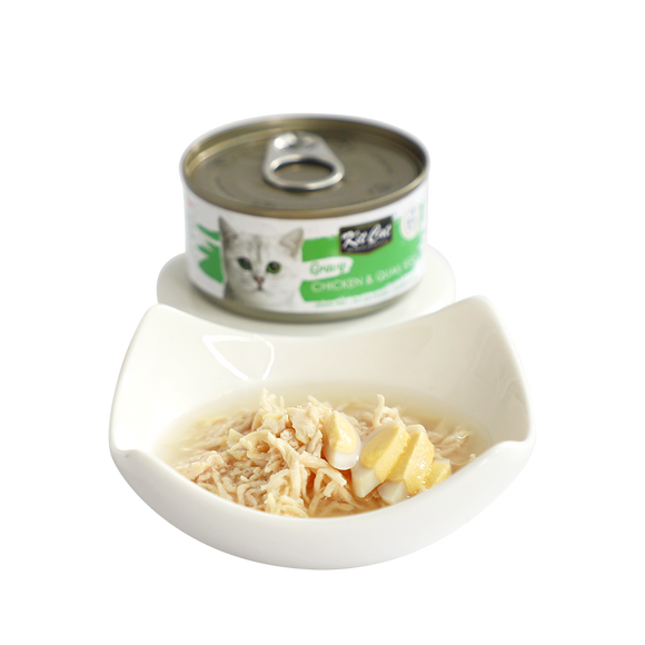 Kit Cat - Gravy Chicken & Quail Egg (Wet Cat Food)