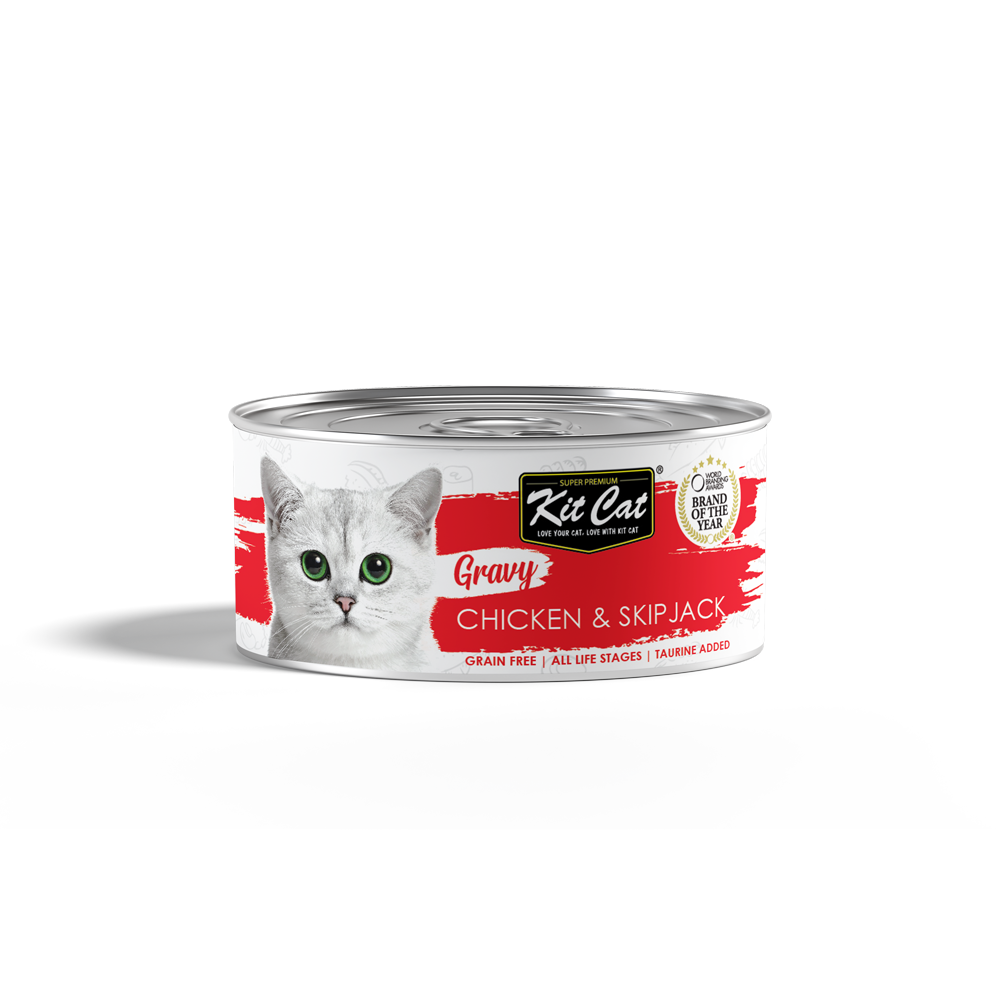 Kit Cat | Gravy Chicken & Skipjack | Wet Cat Food
