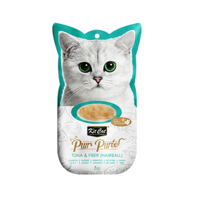 Kit Cat - Kit Cat Purr Puree - Tuna & Fiber Hariball Control (Cat Treat)