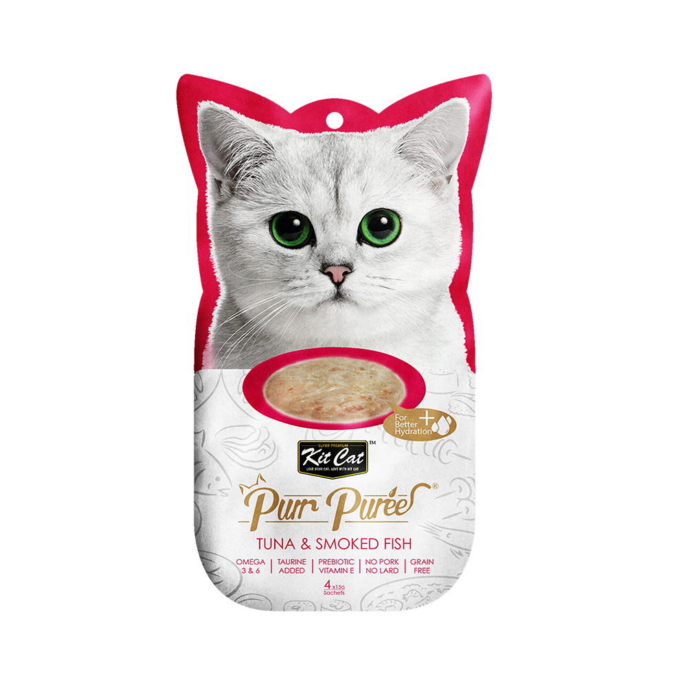 Kit Cat - Kit Cat Purr Puree - Tuna & Smoke Fish (Cat Treat) | Wet Cat Treat