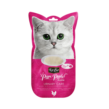 Kit Cat - Kit Cat Purr Puree Plus - Chicken & Cranberry Urinary Care (Cat Treat) | Wet Cat Treat