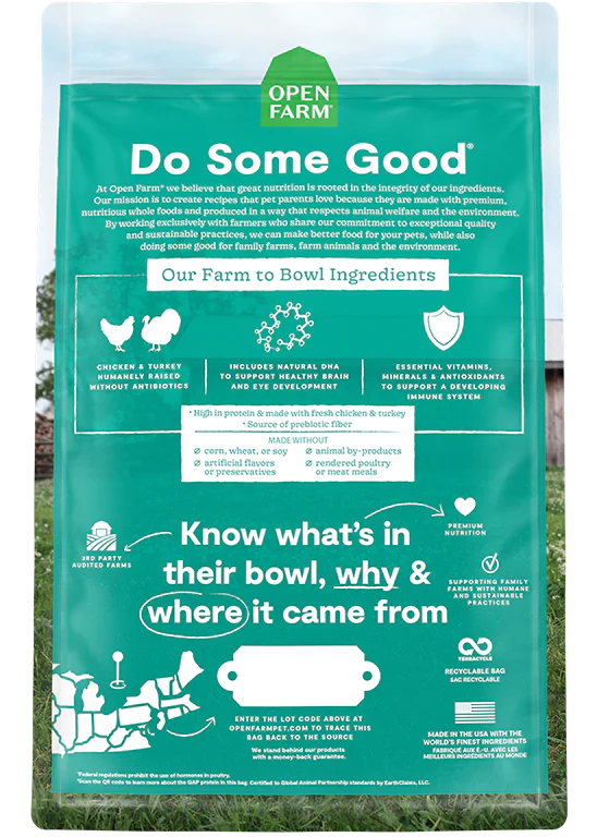 Open Farm | Grain-Free Chicken & Turkey Kitten Food | Dry Kitten Food Near Me Toronto | ARMOR THE POOCH