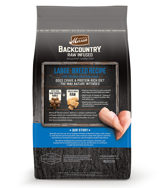 Merrick - Backcountry Raw Infused Large Breed Recipe (Grain Free Adult Dry Dog Food)