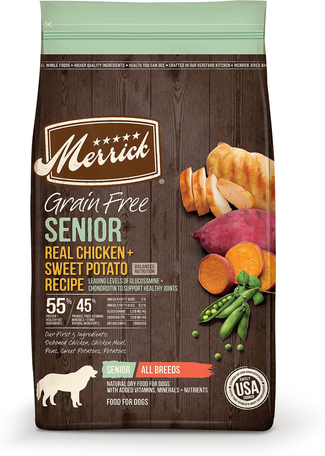 Merrick - Grain-Free Real Chicken + Sweet Potato Recipe (Senior Dry Dog Food) - ARMOR THE POOCH