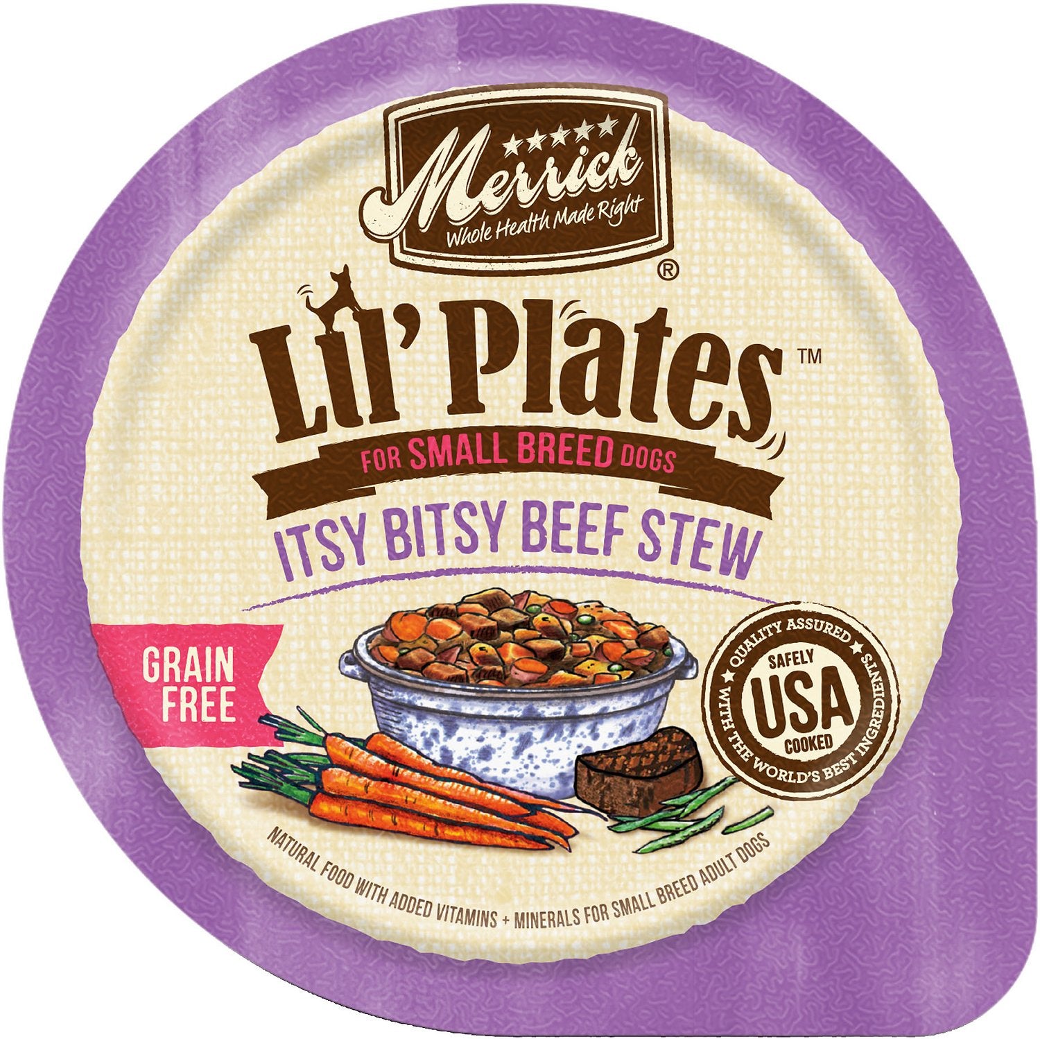 Merrick Lil' Plates Grain Free Variety Pack Itsy Bitsy Beef Stew(Wet Dog Food)
