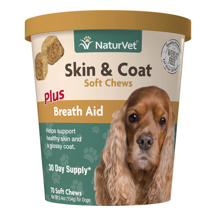 NaturVet - Skin & Coat Soft Chews (Dog/Cat) - Dog Supplement
