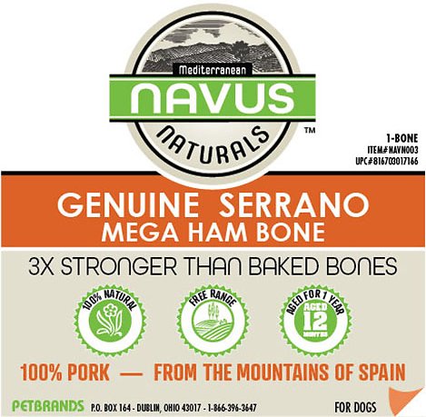 Navus Naturals - Genuine Serrano Mega Ham Bones (For Dogs)