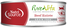 NutriSource | PureVita | Limited Ingredient Beef Entree | Wet Cat Food Near Me Toronto | ARMOR THE POOCH