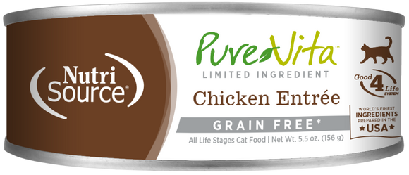 NutriSource | PureVita | Limited Ingredient Chicken Entree | Wet Cat Food Near Me Toronto | ARMOR THE POOCH