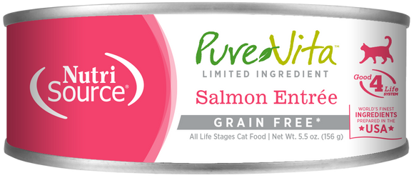 NutriSource | PureVita | Limited Ingredient Salmon Entree | Wet Cat Food Near Me Toronto | ARMOR THE POOCH