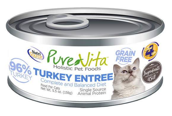 NutriSource | PureVita | Limited Ingredient Turkey Entree | Wet Cat Food Near Me Toronto | ARMOR THE POOCH