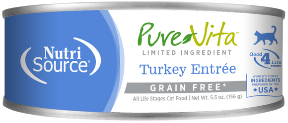 NutriSource | PureVita | Limited Ingredient Turkey Entree | Wet Cat Food Near Me Toronto | ARMOR THE POOCH