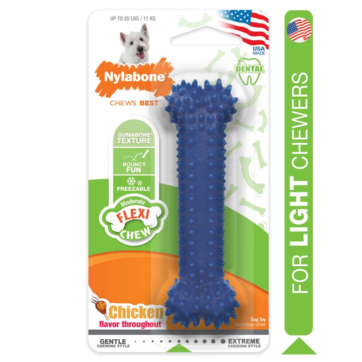 Nylabone - Moderate Chew Textured Dog Dental Chew Toy