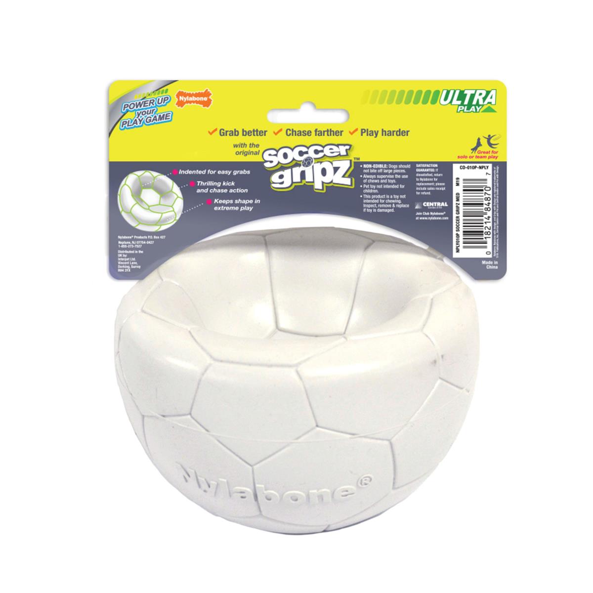 Nylabone - Power Play Gripz Dog Soccer Ball Toy - 0