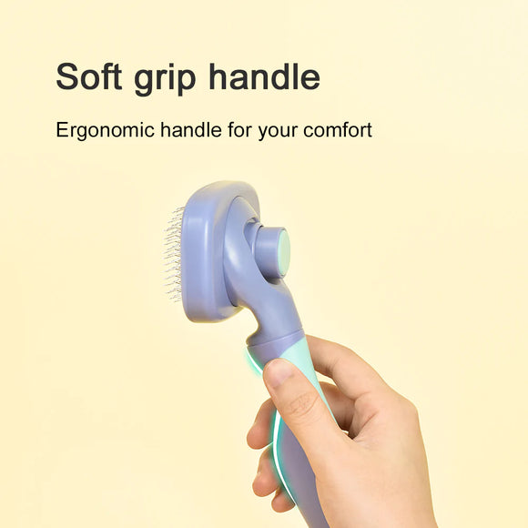 One For Pets | Comfy-Pro Self-Cleaning Slicker Brush | Dog Brush | Cat Brush