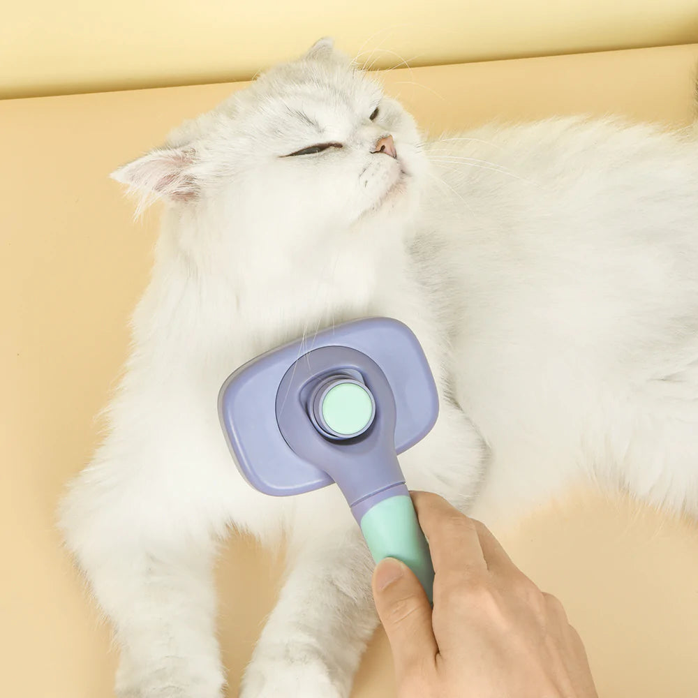 One For Pets | Comfy-Pro Self-Cleaning Slicker Brush | Dog Brush | Cat Brush