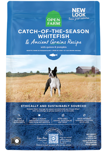 Open Farm | Catch of the Season Whitefish & Ancient Grains Dog Food | Pet Food Stores Near Me Markham | ARMOR THE POOCH
