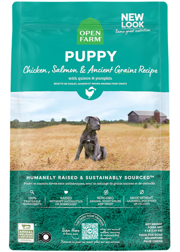 Open Farm | Chicken, Salmon Puppy Recipe With Ancient Grains | Puppy Food Near Me Toronto | ARMOR THE POOCH