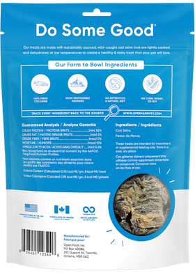 Open Farm | Dehydrated Cod Skins Dog Treat | Pet Food Stores Near Me Markham | ARMOR THE POOCH
