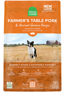 Open Farm | Farmer's Table Pork & Ancient Grains Dry Dog Food | Pet Food Stores Near Me Markham | ARMOR THE POOCH