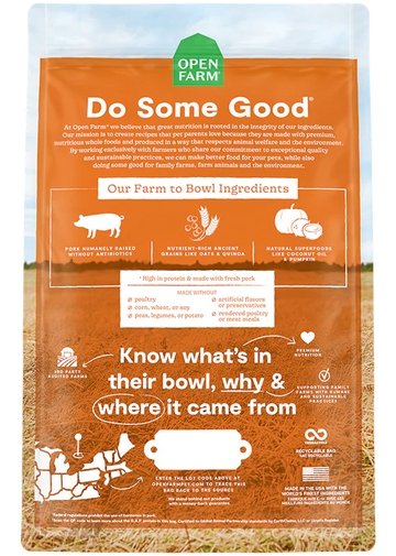 Open Farm | Farmer's Table Pork & Ancient Grains Dry Dog Food | Pet Food Stores Near Me Markham | ARMOR THE POOCH