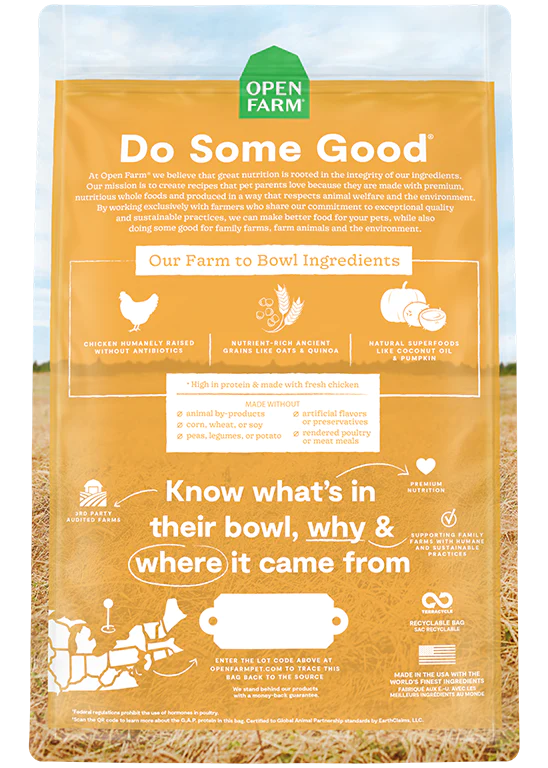 Open Farm | Harvest Chicken & Ancient Grains | Dry Dog Food Near Me Toronto | ARMOR THE POOCH