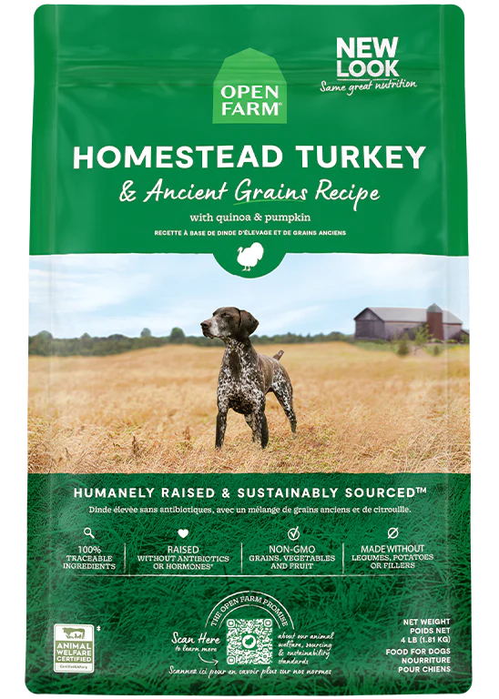 Open Farm | Homestead Turkey & Ancient Grains | Dry Dog Food Near Me Markham | ARMOR THE POOCH