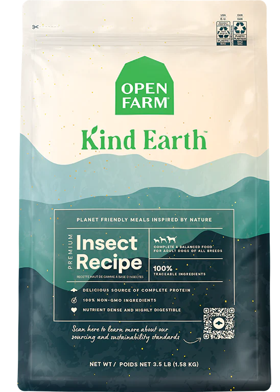 Open Farm - Kind Earth Premium Insect Kibble Recipe (Dry Dog Food)
