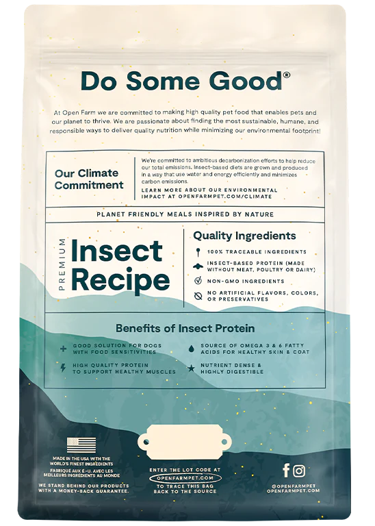 Open Farm - Kind Earth Premium Insect Kibble Recipe (Dry Dog Food)