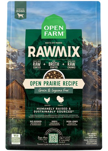 Open Farm | Open Prairie Grain Free RawMix | Dry Dog Food Near Me Markham | ARMOR THE POOCH